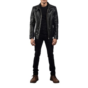 Meilleure vente Veste de moto en cuir d'hiver pour homme personnalisée Style rue support confortable Impression de logo personnalisé Service OEM - Product Image 6