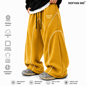 Pantalons de survêtement de haute qualité, sur mesure, à jambes larges, vente en gros, streetwear, joggers amples, fabricant, fournisseur de marques privées - Product Image 1