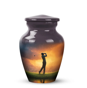 Human <b>Ashes</b> Cremation Urn Wooden Memorial Urn Personalized <b>Keepsake</b> Vase with Drawstring Pouch - Product Image 5