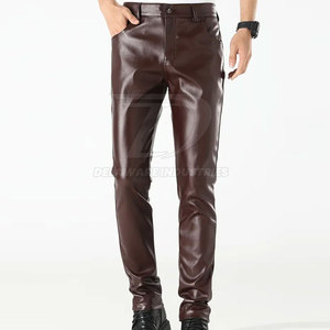 Pantalones de Cuero para Hombre, Elegantes, Transpirables, Suaves, Duraderos, Cómodos, Ideales para Actividades al Aire Libre y Uso Diario - Product Image 5