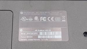 รุ่นพิเศษ256GB SSD ขนาด15.6นิ้ว HP Probook 450 G3 i5 Intel Core 6th แล็ปท็อปแรม8GB ที่ใช้เล่นเกม - Product Image 5