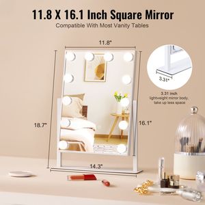 Per Hollywood Vanity 5X ingrandimento 16.1x11.8 in specchio per il trucco con luci - Product Image 5