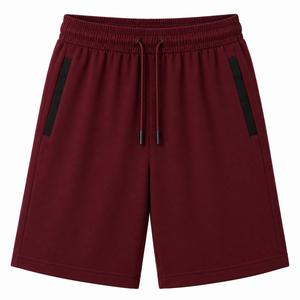 Shorts d'été personnalisés pour hommes 2026 avec logo, en coton uni et tissu lisse, multicolores, avec service OEM - Product Image 2