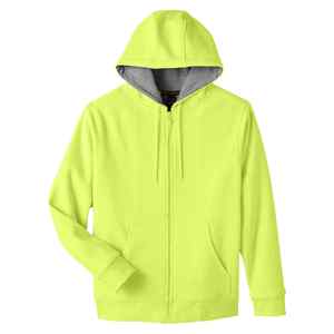 Sweat à capuche zippé à épaules tombantes en coton 100% 500 GSM, sweat à capuche lourd avec broderie et impression sérigraphiée effet vieilli - Product Image 6