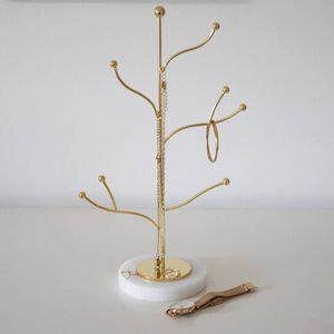 Support de rangement pour bijoux en métal de qualité supérieure avec finition élégante pour la présentation de colliers, bracelets, boucles d'oreilles et bagues - Product Image 2