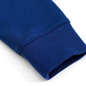 Survêtement à capuche bleu marine pour homme, coupe décontractée, longueur intégrale, pour l'automne, avec poches latérales, 100% coton, poids moyen - Product Image 3