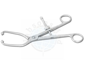 Pinza de reducción ósea NABSONS MED de acero inoxidable, instrumento quirúrgico ortopédico manual para reducción de fracturas, reutilizable, CE - Product Image 3