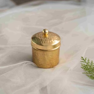 Gold Polished Available Table Lighting <b>Decoration</b> Scented Candle Jar Unique Round Candle Wax Jar With Premium Quality - Product Image 4