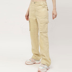Fabricación de fábrica Pantalones Caro para mujer Diseñe su propio producto Pantalones Caro Color sólido Pantalones Caro para mujer - Product Image 3