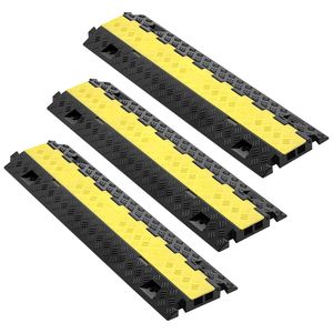 Rampa Protettiva per Cavi in TPU Resistente, Capacità 22.000 libbre/asse, Copertura a 2 Canali per Cavi, Tubi e Fili, 1.2 x 1.1, per Traffico Intenso - Product Image 2