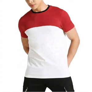 เสื้อยืดผู้ชายสีพื้น ผ้าฝ้าย 100% ทรงปกติ สไตล์วินเทจ แขนสั้น ใส่สบาย ใช้ได้ทุกวัน แพ็ค 2 ตัว - Product Image 1