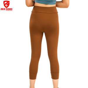 OEM Service Gym Sport Running Yoga Women <b>Leggings</b> With All Size Available Fitness Wear High Waist <b>Cropped</b> <b>Leggings</b> for Girls - Product Image 3