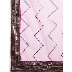 Cautivador Purple Sequins Art Seda Eventos Wear Lehenga Choli - Product Image 1