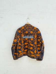 Indian Suzani <b>Velvet</b> Jacket Handmade Floral Embroidery Jacket Boho Hippie Jacket Inside Cotton Iining Jacket Winter Jacket - Product Image 4