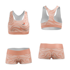Conjunto de Yoga de 2 Piezas Personalizado para Mujer, Sujetador Deportivo y Pantalones Cortos, Conjunto de Entrenamiento para Fitness y Entrenamiento en Interiores y Exteriores - Product Image 6