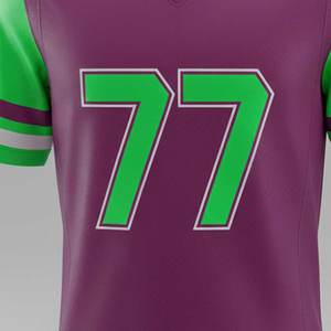 Camisetas de Fútbol Americano Sublimadas Personalizadas al por Mayor, Camisetas Transpirables de Manga Corta 100% Poliéster, Personalizables, Unisex - Product Image 5