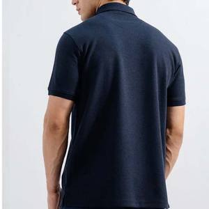 Men's <b>Polo</b> <b>Shirts</b> <b>Navy</b> <b>Blue</b> Color Cotton Material - Product Image 3