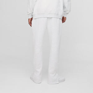 2026 New Men's <b>White</b> Cotton Sweatpants Accept Custom Logo Regular Fit Mid Waist Casual Plus Size Autumn Wear Straight Breathable - Product Image 2