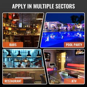 Espositore per Bottiglie di Liquori a 4 Livelli con Illuminazione LED da 16 Pollici, Controllo RF e App, Portabottiglie - Product Image 6