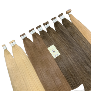 Alta calidad doble dibujado pelo virgen vietnamita recto Rubio resaltar onda Natural suelta estilos de onda profunda cabello humano a granel - Product Image 1