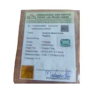 Certificado para piedras preciosas sueltas - Product Image 1