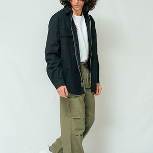 Envío Gratis Camisa Vaquera de Hombre Estilo Vintage Único 100% Algodón Transpirable de Alta Calidad para Verano Ropa Urbana Servicio OEM/ODM - Product Image 4