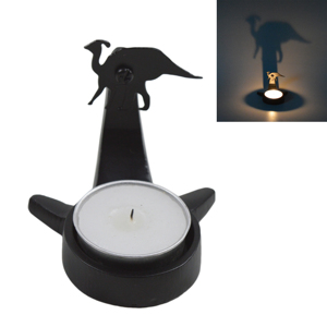 Porte-bougie en fer argenté en forme de feuilles, créatif, écologique, durable, résistant à la chaleur, pour salon et table à manger - Product Image 3