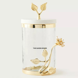 Premium Wooden Luxury Decorative Canister Metal and Wood Canister With Metal Lid for Kitchen Decoration - Product Image 5