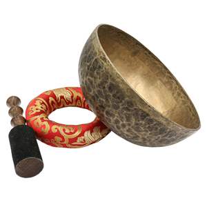 Luxurious Traditional Brass Singing <b>Bowl</b> With <b>Deep</b> Tone For Reiki Healing Meditation Decor - Product Image 3
