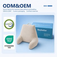 Coussin de lecture personnalisé en mousse déchiquetée – Taille/couleur sur mesure, dossier ergonomique avec accoudoirs et poches pour la relaxation