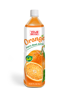 Jugo de Naranja 1000ml, Jugo de Fruta 100% Real con Pulpa, Botella PET, Bebida Refrescante, Mayorista, Fabricante de Bebidas, Vietnam - Product Image 1