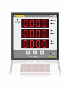 Compteur de puissance numérique triphasé/monophasé Yokins YI-522, AC/5A, 500V, (CT/PT sélectionnable), (Lot de 5) - Product Image 1