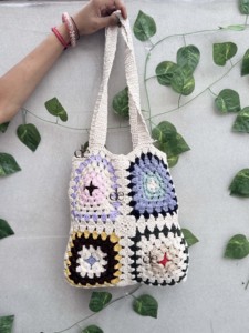New Arrival Summer Beach Straw Bags Bohemian Crochet Tote Handmade Women Shoulder Bag Sea Grass <b>Square</b> Bag - Product Image 2