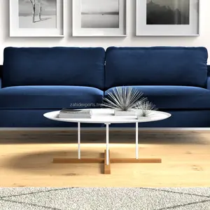 Compact Designer Metal Coffee <b>Table</b> Modern Home Furniture <b>Foldable</b> Space Saving Zahid Exports ZE-3432I 6-Year Warranty - Product Image 2