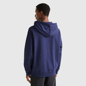 Sweat à capuche décontracté pour homme 100 % coton, impression numérique de logo personnalisé, coupe ample et régulière, tissu polaire thermique pour l'hiver - Product Image 2