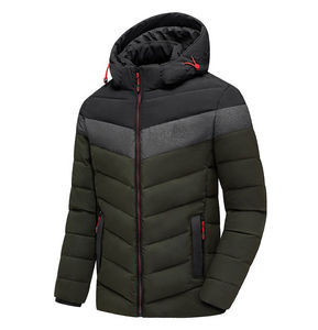 Fully Customized Men's <b>Waterproof</b> Canvas Puffer <b>Jackets</b> Polyester Wadding Filled <b>Winter</b> DDP Shipping - Product Image 5