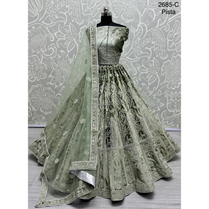 ชุดเจ้าสาวอินเดียกำมะหยี่คอลเลกชันสำหรับเจ้าสาวกับงาน zarkhan โดย fabzone - Product Image 3