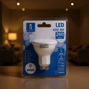 Nuova Lampadina LED A5 GU10 a Risparmio Energetico 260W 6400K, Sorgente Luminosa ad Alte Prestazioni - Product Image 3