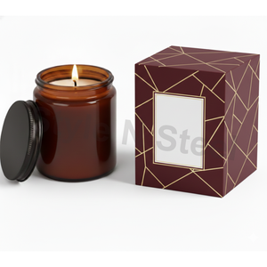 Vela Aromática en Frasco de Vidrio Ecológico para Decoración del Hogar - Ideal para Navidad, Pascua, Cumpleaños y San Valentín - Product Image 3