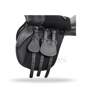 Selle tout usage avec panneaux floqués, selle d'équitation, équipement équestre - Product Image 3