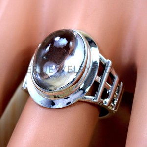 Anillo de Plata de Ley 925 Sólida con Gema de Cuarzo Blanco de Forma Ovalada 2026, Joyería Fina Hecha a Mano para Uso Casual, Anillos de Boda al por Mayor - Product Image 2
