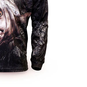 เสื้อเชิ้ตตกปลาแขนยาวคอกลมสำหรับผู้ชาย ผ้าฝ้าย/ใยไผ่ ระบายอากาศ แห้งเร็ว สวมใส่สบายๆ - Product Image 4