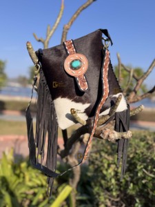 Hand Tooled Carving Handbag Real Cowhide Leather Fringe Bohemian Wholesale Designer <b>Bags</b> Hot Selling <b>Bags</b> for <b>Women</b> - Product Image 2