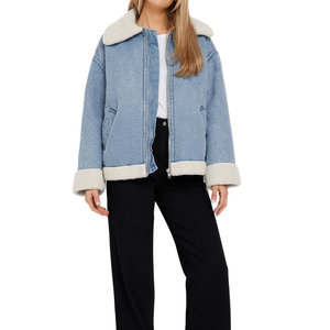 Chaqueta Vaquera de Mezclilla para Mujer, Talla Grande, al por Mayor, Personalizable, Muestra Gratuita, la Mejor Calidad - Product Image 2