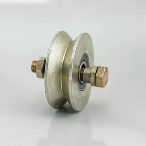 Rueda de Guía para Puerta Corredera de Acero Suave Pulido Moderno de 75 mm, Rodamiento Duradero, Deslizamiento Suave, Fácil Instalación, Herrajes - Product Image 1