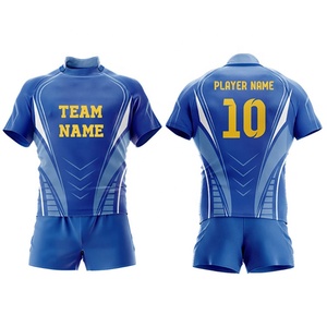 ชุดเครื่องแบบรักบี้แบบระเหิดสำหรับทุกเพศชุดเสื้อและกางเกงขาสั้นสำหรับ2023มีโลโก้ตามสั่ง - Product Image 5