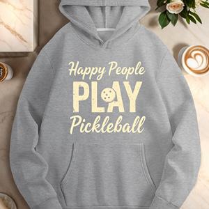 เสื้อฮู้ดลำลองของผู้หญิงแฮปปี้ People Play pickleball - Product Image 1