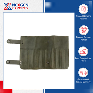 Offre spéciale sur un sac de rangement pour couteaux en cuir PU multi-usages de qualité supérieure, fourni par le premier fournisseur d'Inde. - Product Image 4