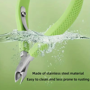 Coupe-cuticules rose en silicone pour salon de manucure, ciseaux à cuticules pour ongles des doigts et des orteils - Product Image 5