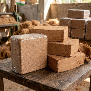 High EC Cocopeat <b>Block</b> Low Moisture Compressed - 5kg Export Grade Coco Peat Distributors India - Product Image 2